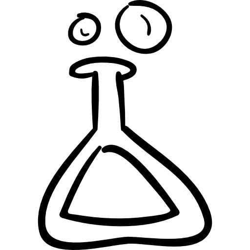 Halloween potion drink in a flask outline food flask drink icon