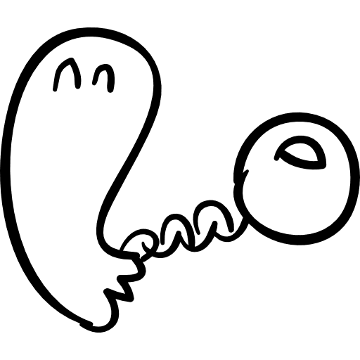 Halloween prisoner ghost with chain and ball prisoner halloween outlined icon