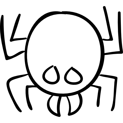 Spider outline outline halloween spider icon