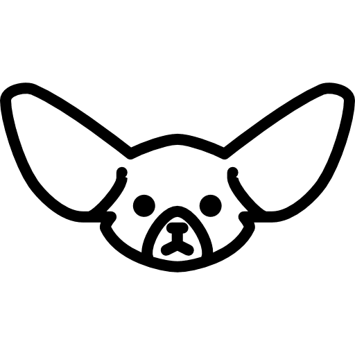 Fennec fox head desert wildlife zoo icon