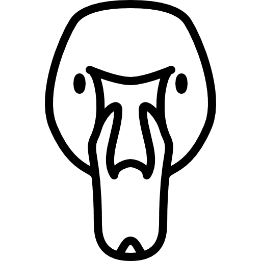 Swan head zoo wild wildlife icon