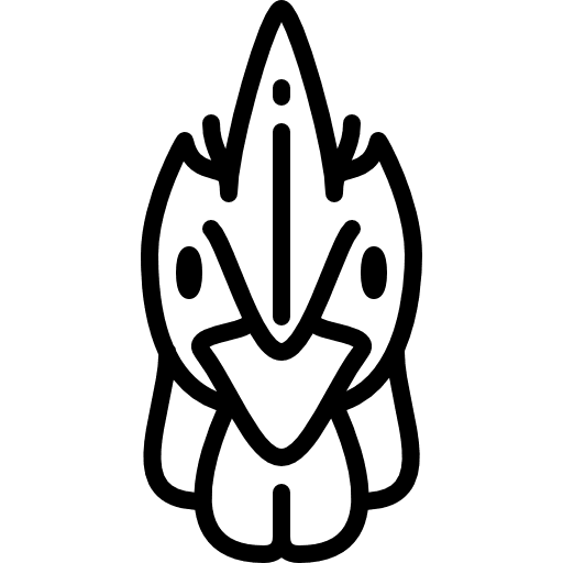 Cock head animal bird rooster icon