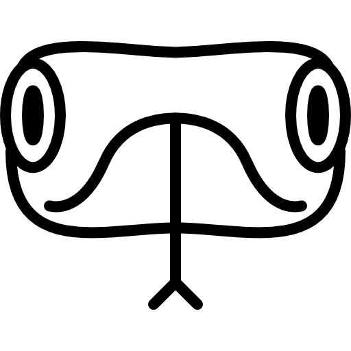 Snake head wildlife animal zoo icon