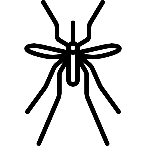 Big mosquito wild wings insect icon