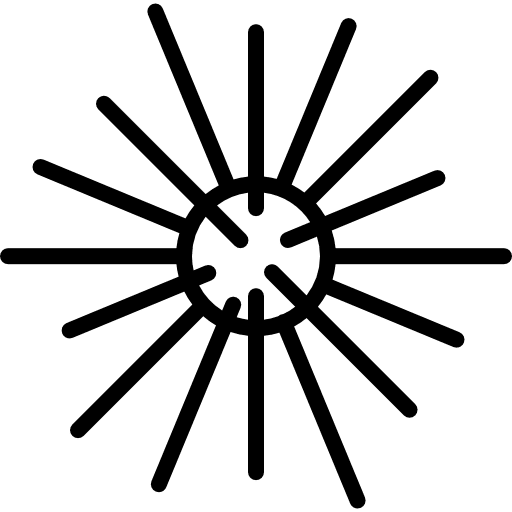 Sea urchin wildlife wild aquatic icon