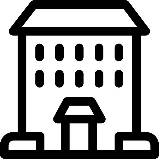 Student housing buildings building house icon