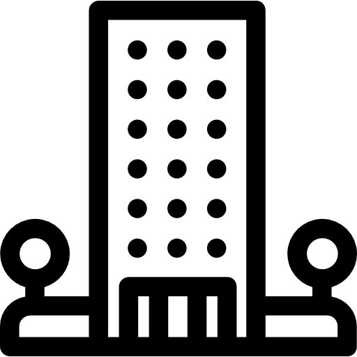 Apartments structure home flats icon