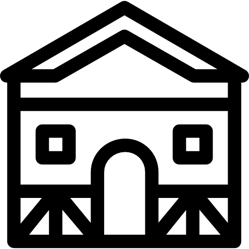 Cabin architecture buildings house icon