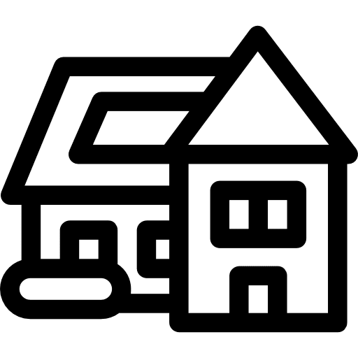 House facade buildings structure icon