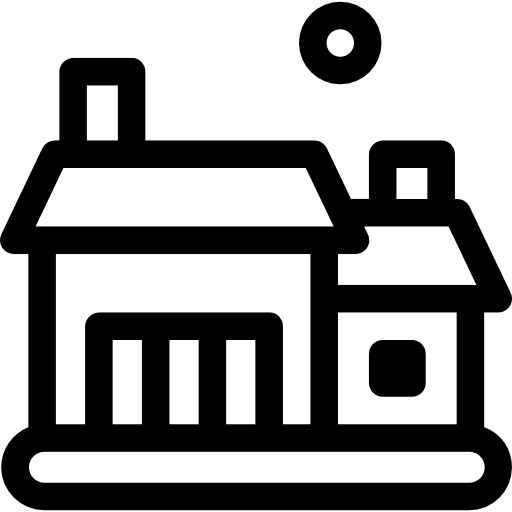 Rural house home housing facade icon
