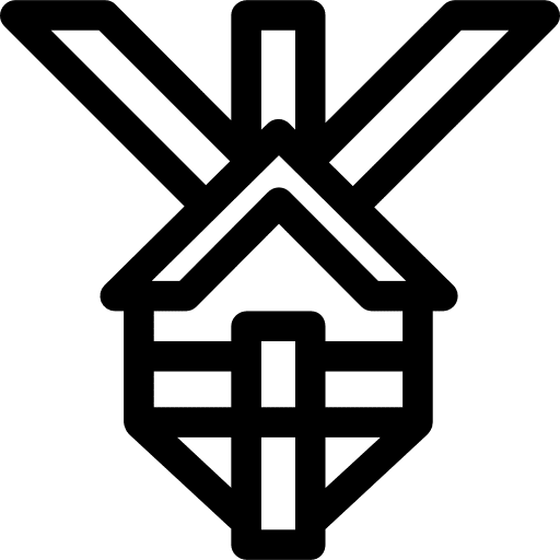 Tree house structure little buildings icon