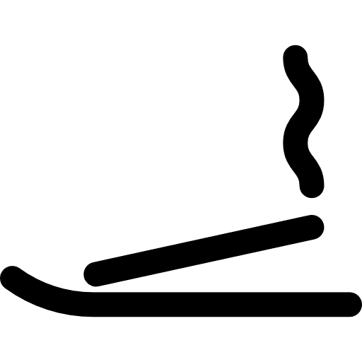 Incense spa tool stick icon