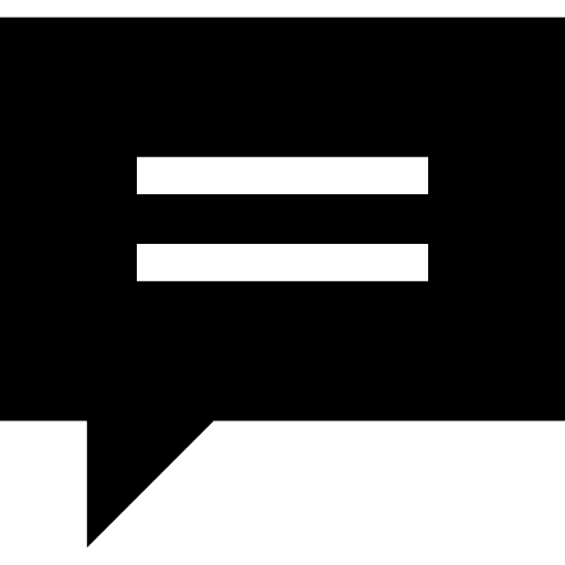 Speech bubble chat text communication icon