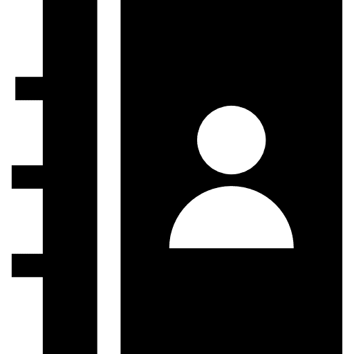 Phone book contact agenda contacts icon