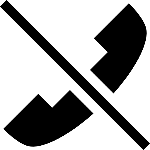 Phone call mute conversation phone icon