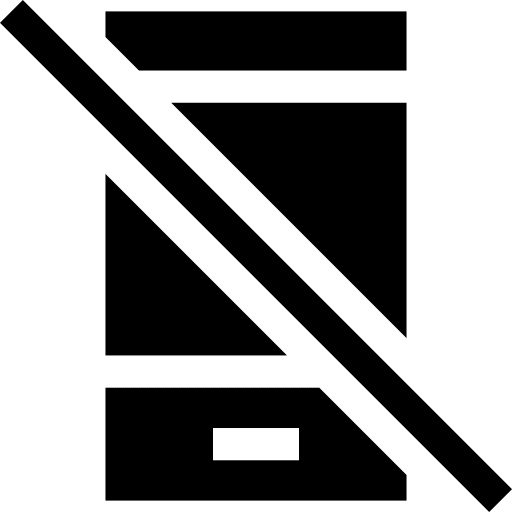 Smartphone cellphone mute phone call icon