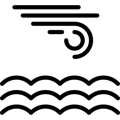 Calm sea water lake sea icon