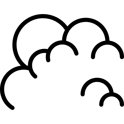 Clouds and sun cloudy cloud sky icon