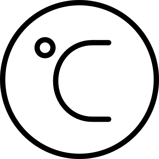 Celsius fahrenheit weather celsius icon