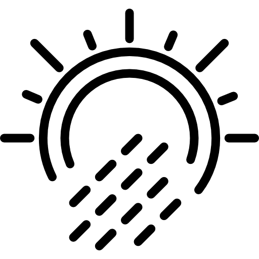 Rainy meteorology sky storm icon