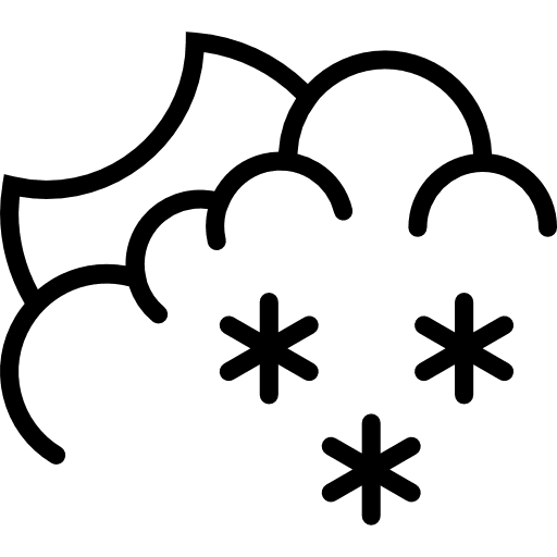 Snow snow weather moon icon