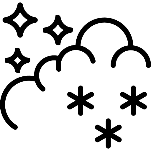 Stars clouds weather moon icon