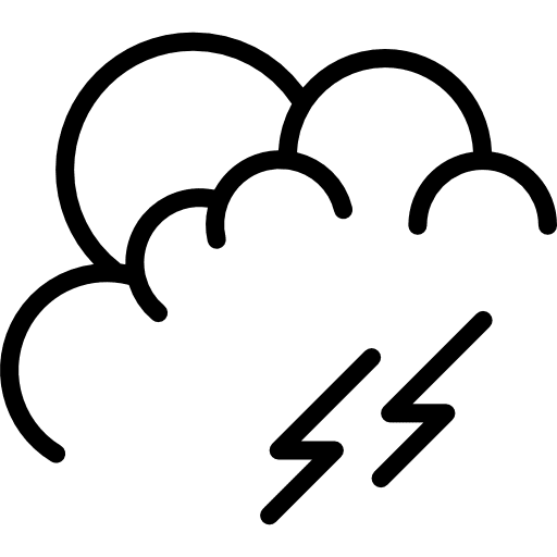 Storm rain rainy storm icon