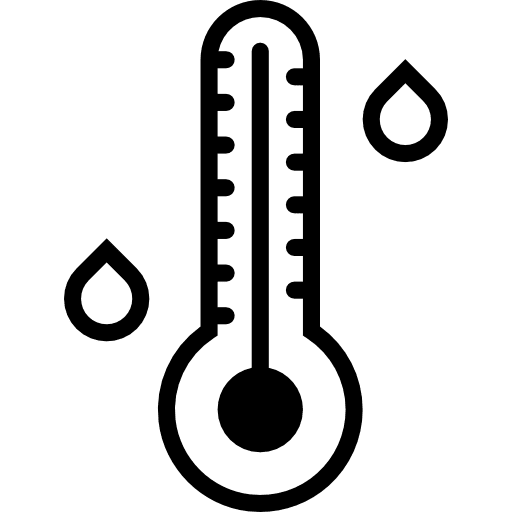 Temperature degrees thermometer celsius icon