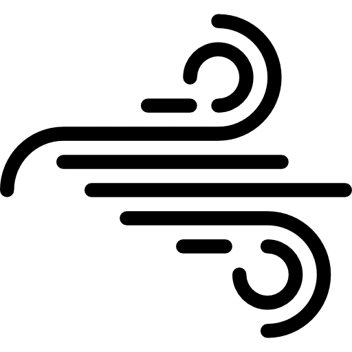 Wind weather blowing sky icon