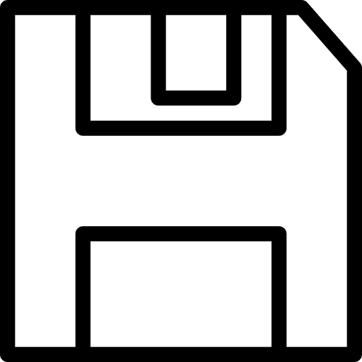 Save flash disk floppy disk technology icon