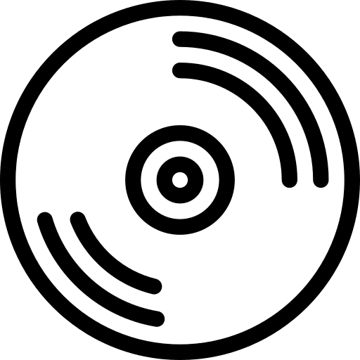 Compact disc music player cd music icon