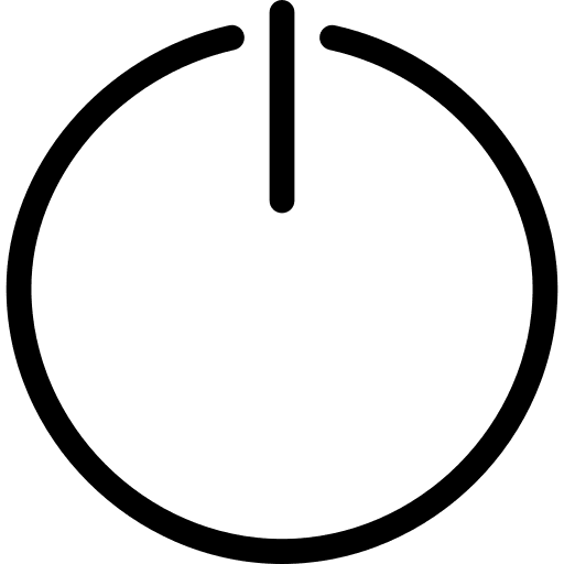 Power button start button interface power on icon