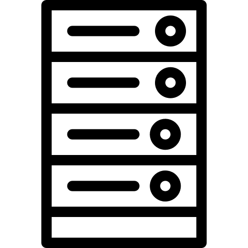 Server storage electronics network icon