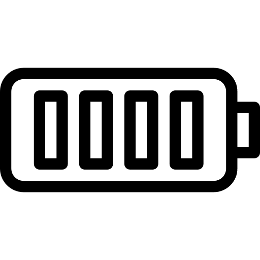 Battery technology battery level electronics icon