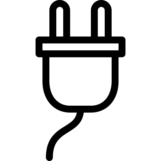 Plug electronics electricity plug icon