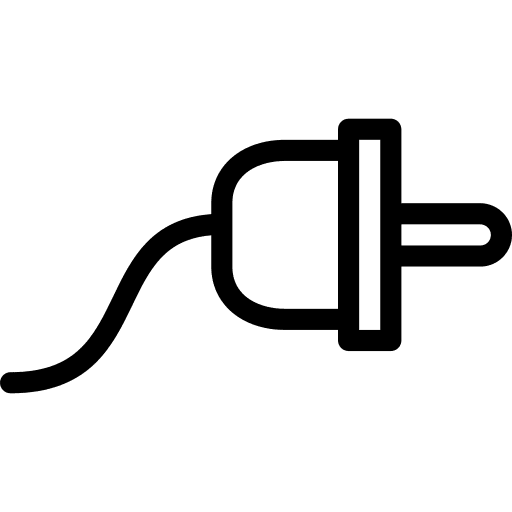 Plug electronics plug electrical icon