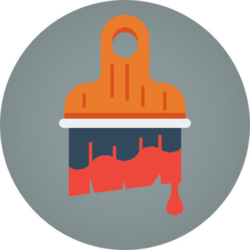 Paint brush tools and utensils edit tools art and design icon