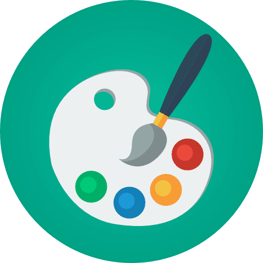 Paint palette painter artistic art icon