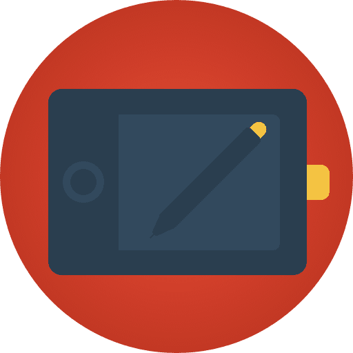 Tablet touch screen electronic ipad icon