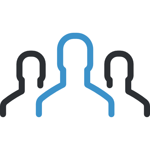 Group members personnel accompaniment icon