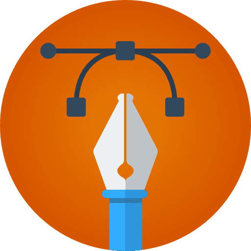 Vector edit tools pen graphic tool icon