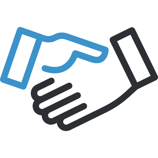 Handshake ally cooperation shake hands icon