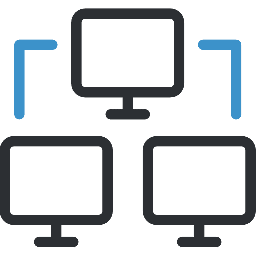 Networking intranet technology laptop icon