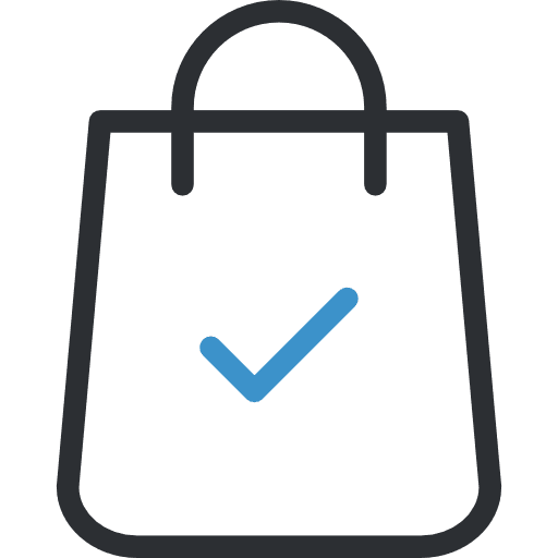 Shopping bag bag commerce business icon