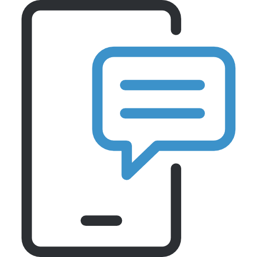 Smartphone technology chat cellphone icon