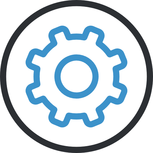 Settings gear settings configuration icon