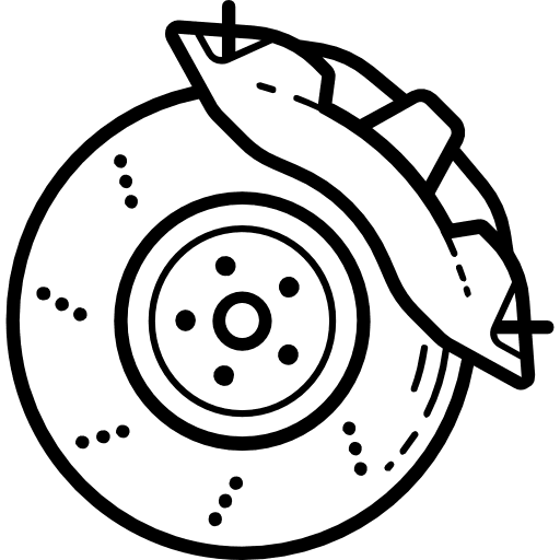 Disc brake car garage repair icon