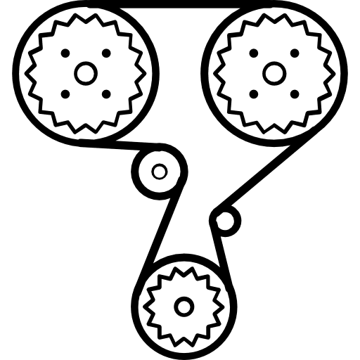 Timing belt repair timing belt tool icon