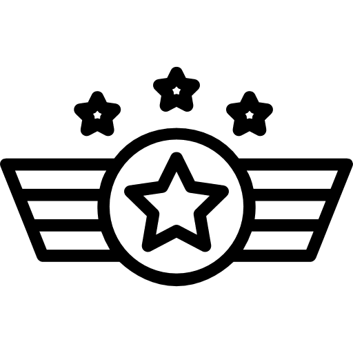 Badge badge shapes and symbols rank icon