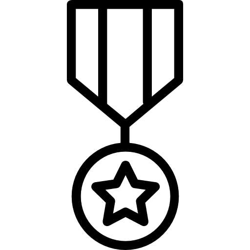 Medal sports and competition medal winner icon